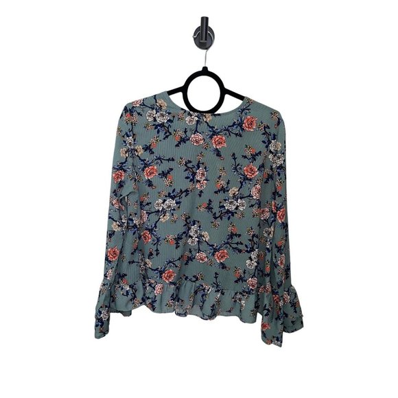NWT Melloday Mello Day Large Floral Top / Blouse Sz Large - Picture 2 of 4